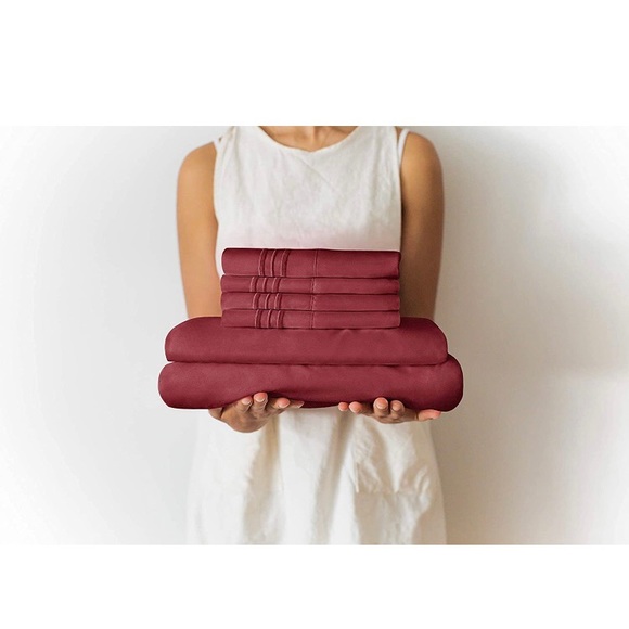 Split King Size Sheet Set - 7 Piece Set - Hotel Luxury Bed Sheets - Picture 7 of 11